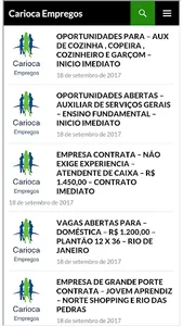 Cariocaempregos - Empregos e v screenshot 1