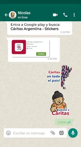 Cáritas Argentina - Stickers screenshot 0