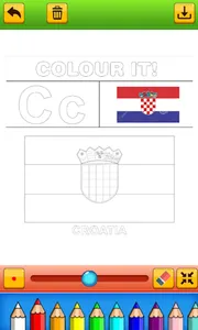 world flag coloring game screenshot 2