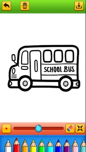 coloring school bus game screenshot 1