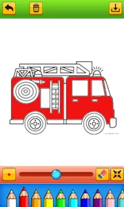 fire truck coloring book screenshot 3