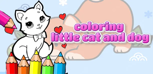 coloring little cat and dog screenshot 0