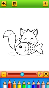 coloring little cat and dog screenshot 2