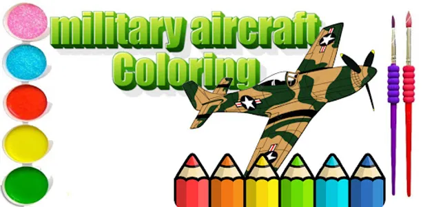 Coloring military plane screenshot 0