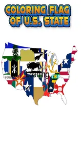 coloring flag of U.S. state screenshot 1