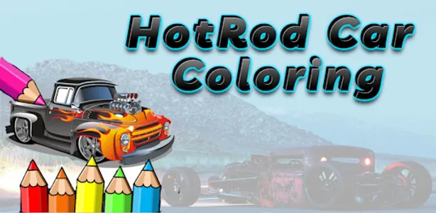 Hotrod car coloring screenshot 0