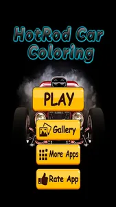 Hotrod car coloring screenshot 2