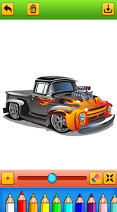 Hotrod car coloring screenshot 4