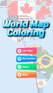 coloring world maps countries screenshot 0
