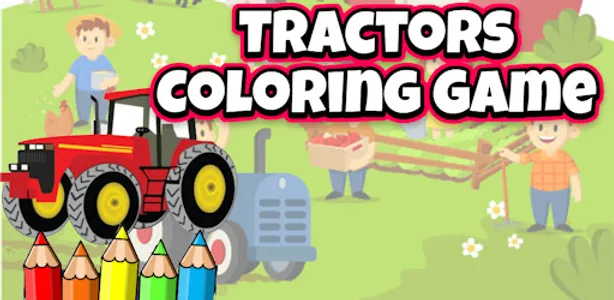 tractor coloring page screenshot 0