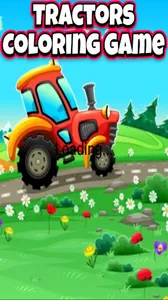 tractor coloring page screenshot 1