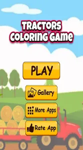 tractor coloring page screenshot 2