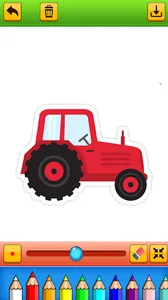 tractor coloring page screenshot 4
