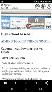 Carlsbad Current Argus Print screenshot 1