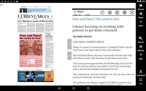 Carlsbad Current Argus Print screenshot 3