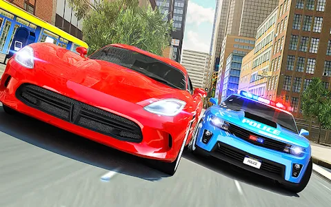 Crazy Car Racing Police Chase screenshot 17