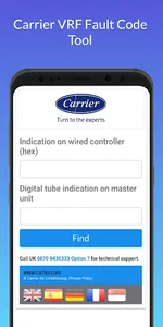 Carrier VRF FaultCode Tool screenshot 0