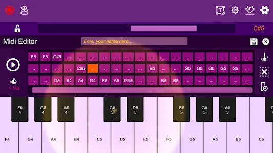 Midi Piano Editor screenshot 5