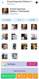 Puneet Superstar Stickers screenshot 2