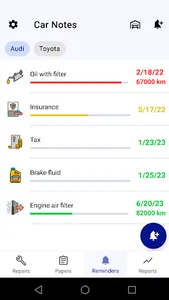 Car service tracker screenshot 2