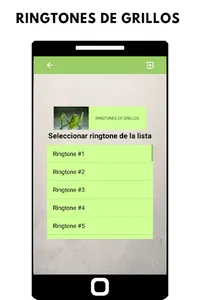 ringtones de grillos, tonos y  screenshot 1