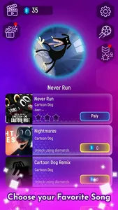 Scary cartoon dog - tiles Hop screenshot 8