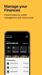 Cashon - Savings and Transfer screenshot 2