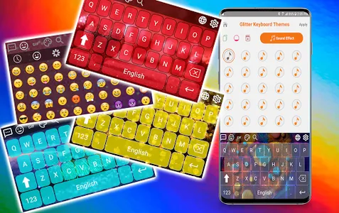 Glitter Keyboard Themes screenshot 2