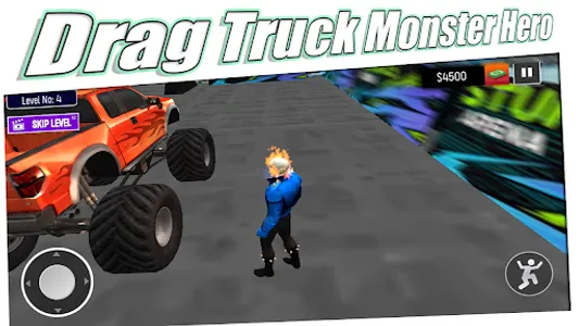 Drag Truck Monster Hero screenshot 2