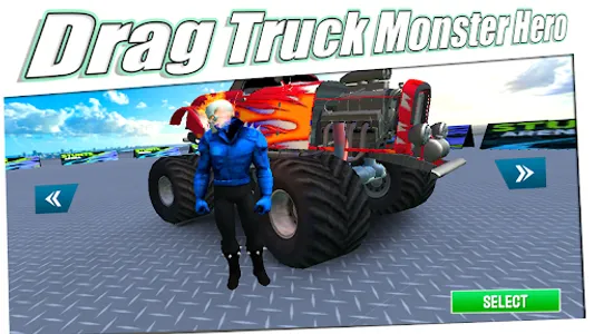 Drag Truck Monster Hero screenshot 3