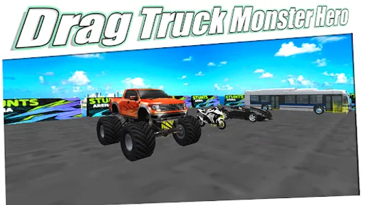 Drag Truck Monster Hero screenshot 4