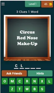 3 Clues One Word Quiz Game screenshot 0