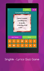 SingMe Guess the Lyrics Quiz screenshot 14