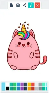 Cat Unicorn Coloring Book screenshot 2