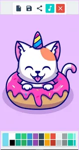 Cat Unicorn Coloring Book screenshot 3