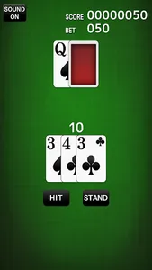 BlackJack card game screenshot 2