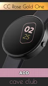CC Rose Gold One Watch Face screenshot 2