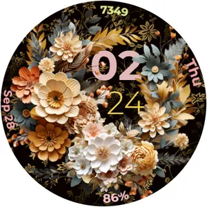 CC Rose Gold One Watch Face screenshot 3