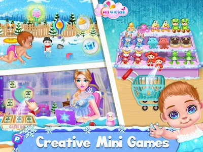 Ice Princess Mom and Baby Game screenshot 15