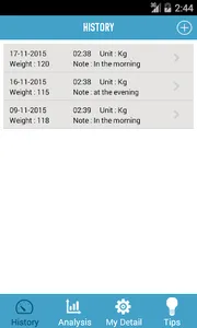 WEIGHT TRACKING  SYSTEM screenshot 3