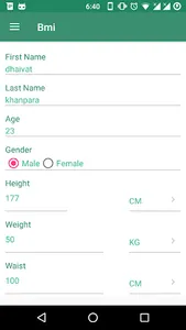 Bmi screenshot 2
