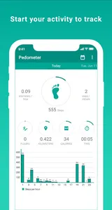 Pedometer screenshot 1