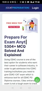 CDAC CCAT PREPARATION screenshot 0