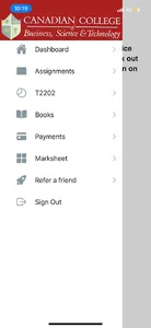 CCBST eStudent screenshot 2