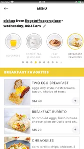 Over Easy Mobile App screenshot 2