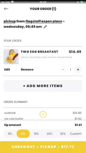 Over Easy Mobile App screenshot 3