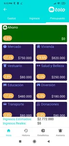 Talo - Presupuesto, control de screenshot 1