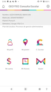 CECYTEC Consulta Escolar screenshot 2