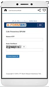e-Form BRI - Cek Penerima BPUM screenshot 2