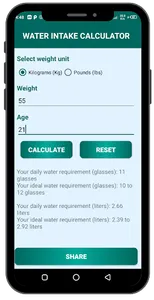 Health Calculator screenshot 1
